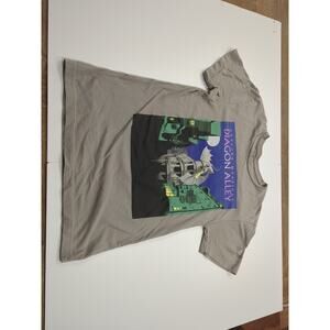 Harry Potter Diagon Alley Gray Small Tee Used Wizarding World